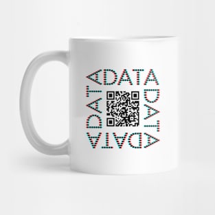 Punchcard data (QR, 3D) Mug